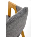 Стул HALMAR K344 серый/натуральный